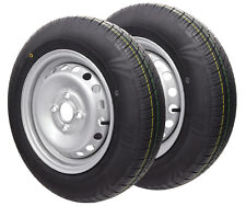 2x Komplettrad 145/80R13 79N 4x100 145 80 Anhänger Rad Felge 4Jx13 Reifen M+S