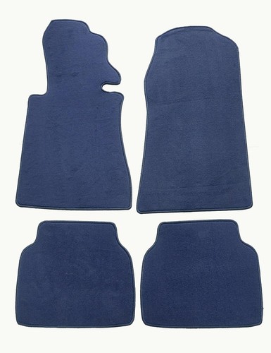 Velours fußmatten dunkelblau - velours,