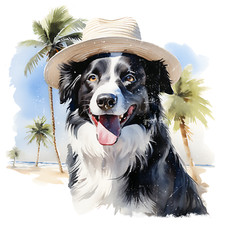 Border Collie Auto Aufkleber