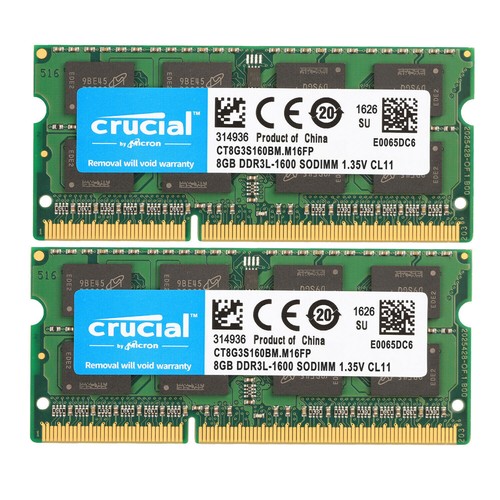 Crucial ddr3l 8gb 16gb - crucial,