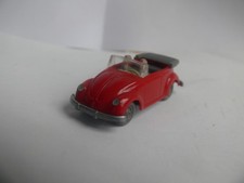 Wiking VW Käfer 1200 Cabrio  ROT mit Stoßstangen-Hörnern GK 33/4 D top+rare