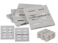 4x Glas/Getränke-Untersetzer