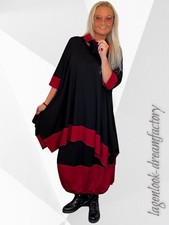 Lagenlook Traum-Ballonrock Tulpen-Rock schwarz dunkelrot 42 44 46 48 50 52