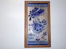 Echt Salzglasur Keramik Designs in Blau und Grau Effekt 60er / 70er Jahre