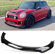 Für MINI Cooper S R56 Frontspoiler Spoilerschwert spoiler lippe Schwarz Glanz