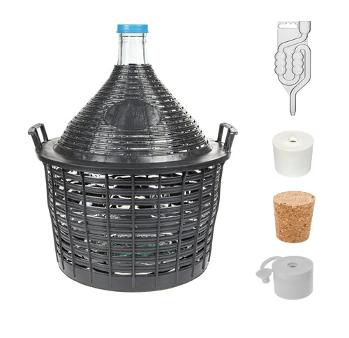 Weinballon 15l mit korb - 15l,
