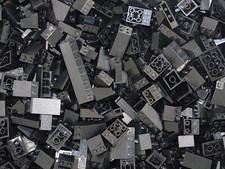 Lego 100 Dachsteine Schrägsteine Farbe wählbar dunkelgrau rot hellgrau blau weiß