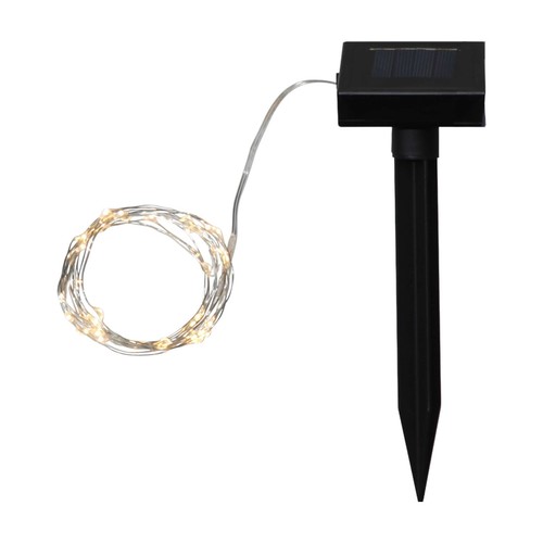 Led lichterkette solar silber - solar,