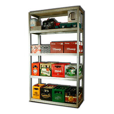 Metallregal*Steck- Werkstatt- Schwerlastregal  Höhe 180/196/213 Helios verzinkt