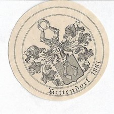 Original Kupferstich-Wappen