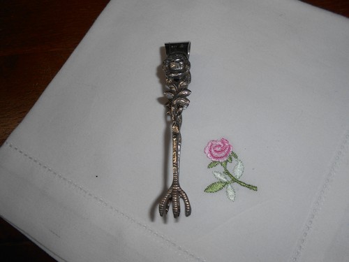 Antike zuckerzange rosenmotiv - antike,