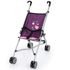 Puppen Buggy   Puppenwagen mini von Bayer  lila rosa Schmetterling  30157AA