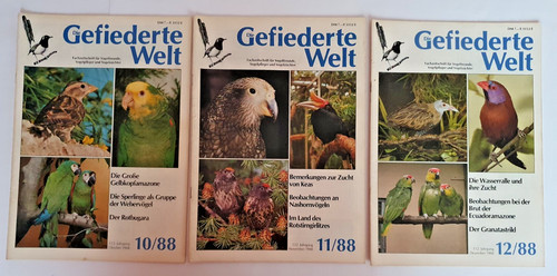 Gefiederte welt jahrgang - gefiederte, 1988