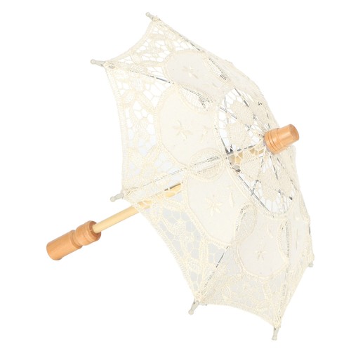 Vintage spitzenschirm beige - vintage-spitzenschirm,