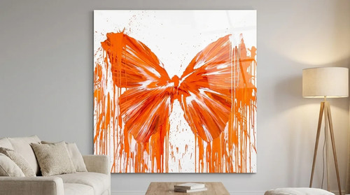 Orange splash schmetterling - orange,