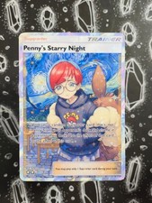 Pokemon Cosima / Penny's Starry Night Van Gogh Style Fullart Custom Trainer Card