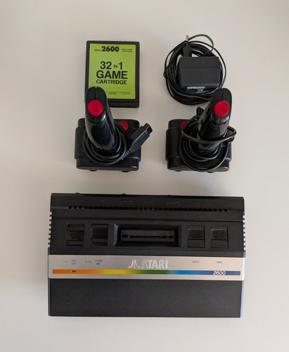 Atari 2600 konsole schwarz - atari,