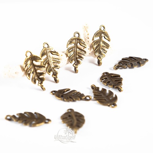 10x schmuck verbinder - verbinder, blatt