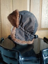 ZOBEL CHAPPKA FLIEGERMÜTZE BRAUN TSCHAPKA MÜTZE PELZ Unisex