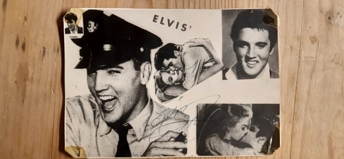 Elvis presley autogrammkarte - elvis,