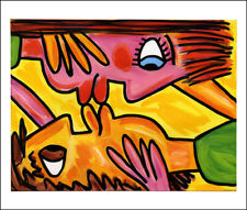 The upside down kiss Kuss Love Liebe PopArt Kunstdruck Poster Plakat Rizzi 14