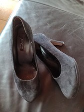 Paul Greene Schwarze Wildleder Stilettos Gr 4 Elegant Business 