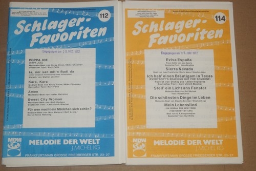 Schlager favoriten 112 - &, 114