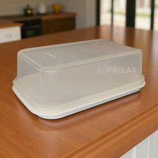 TUPPERWARE C31 KÄSE-BUFFET WEISS KÄSEHAUBE SERVIERPLATTE 28,7 CM