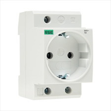 230V/16A Einbausteckdose Steckdosen für Hutschiene Zählerschrank Verteilereinbau