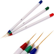 3 teiliges Schlepper Pinsel Set Fineliner Nailart Malerei Gelmalerei One Stroke 
