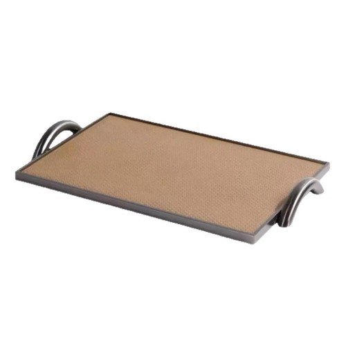 Tablett mit metallrand elegant - tablett,