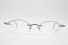 Vintage Brille NO LIMIT 8357 Silber Mehrfarbig Halbrand Brillengestell