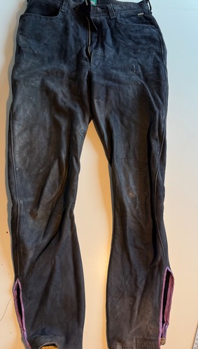 Volllederreithose blau - volllederreithose,,