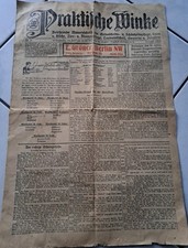 Alte Zeitung  Januar 1928