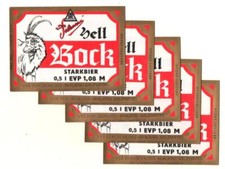 DDR 5x1 Bieretikett Soltmann