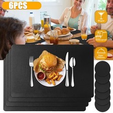 Tischsets Platzset 6er Leder