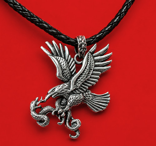 Amulett adler schlange - amulett,