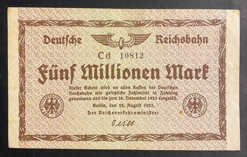 Banknote 5 millionen - ,