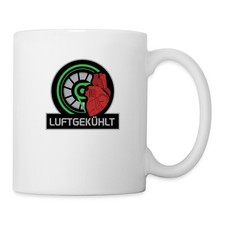 Traktor Motor Luftgekühlt Herz Geschenk für Landwirte Tasse, One size, Weiß