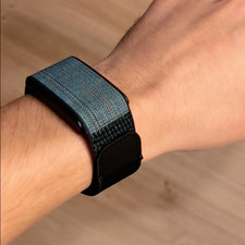 Amazfit Helio Strap Band Nylon - Blau/Schwarz Blue/Black - Ersatzarmband 22 mm 