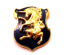 US 6th Cavalry Unit Crest Abzeichen Pin emailliert Unicorn Einhorn halbplastisch
