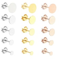 Sterlingsilber Scheibe Flach