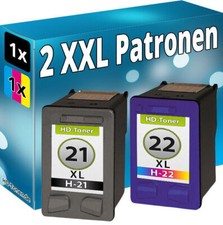 2x PATRONEN für HP 21+22-XL DESKJET F335 F340 F370 F380 F4100 F4140 F4172 F4180