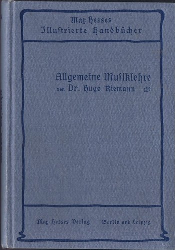 Hugo riemann allgemeine - hugo,