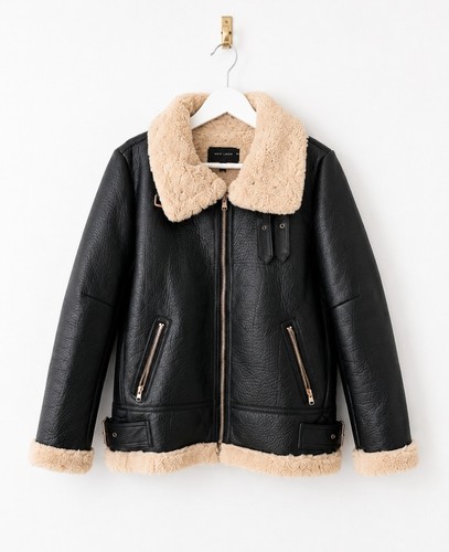 Zara faux shearling - zara,
