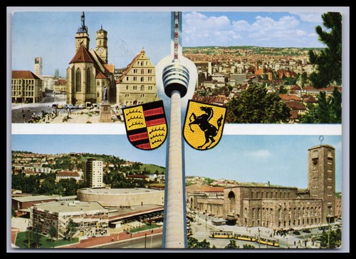 Ansichtskarte stuttgart - ansichtskarte, /