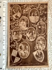AK Deutschlands Kaiserhaus Wilhelm Auguste Victoria Kinder und Enkel