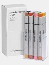 Stylefile brush marker 12er - brush,
