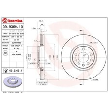 2x Bremsscheibe BREMBO