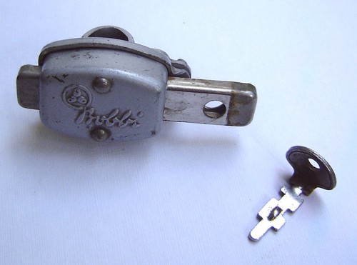 Vintage bobbi fahrrad schloss - vintage,